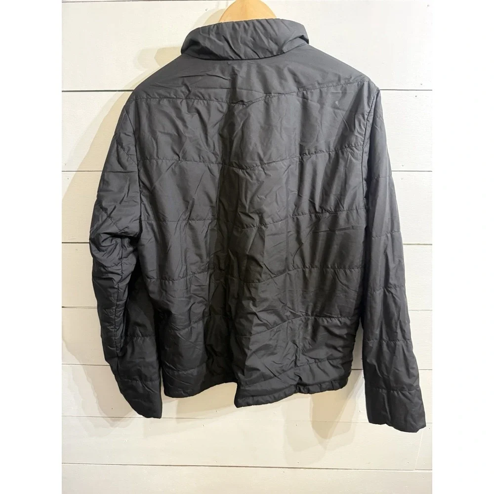 North Face Puffer Jacket Men's Medium Black‎ Full Zip Insulated Lightweight
